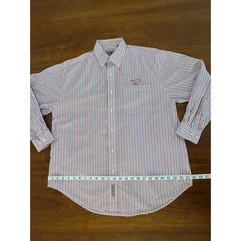 VESI Sportswear Virginia Tech Long-Sleeve Button-Down Dress‎ Shirt - (Men's M) - Picture 7 of 11
